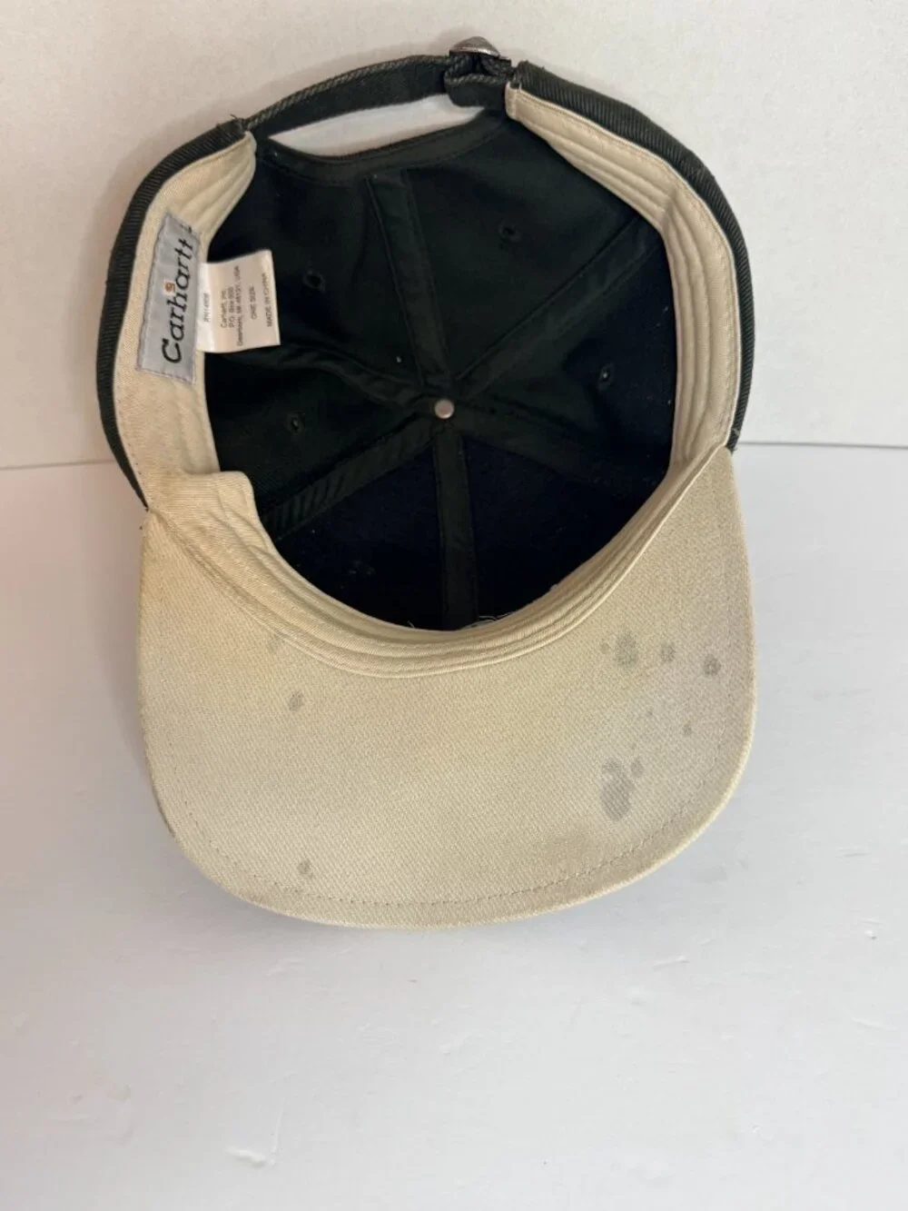 Carhartt Green Established 1889 100% Cotton Strap Back Hat Cap Embroidery